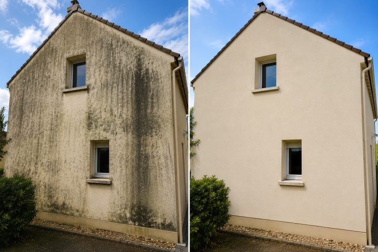 rénovation façade avant aprés nettoyage façade